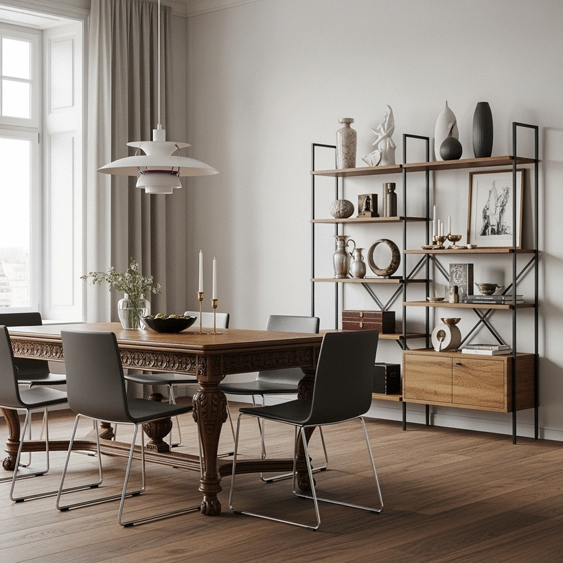 how to style antique furniture in modern homes